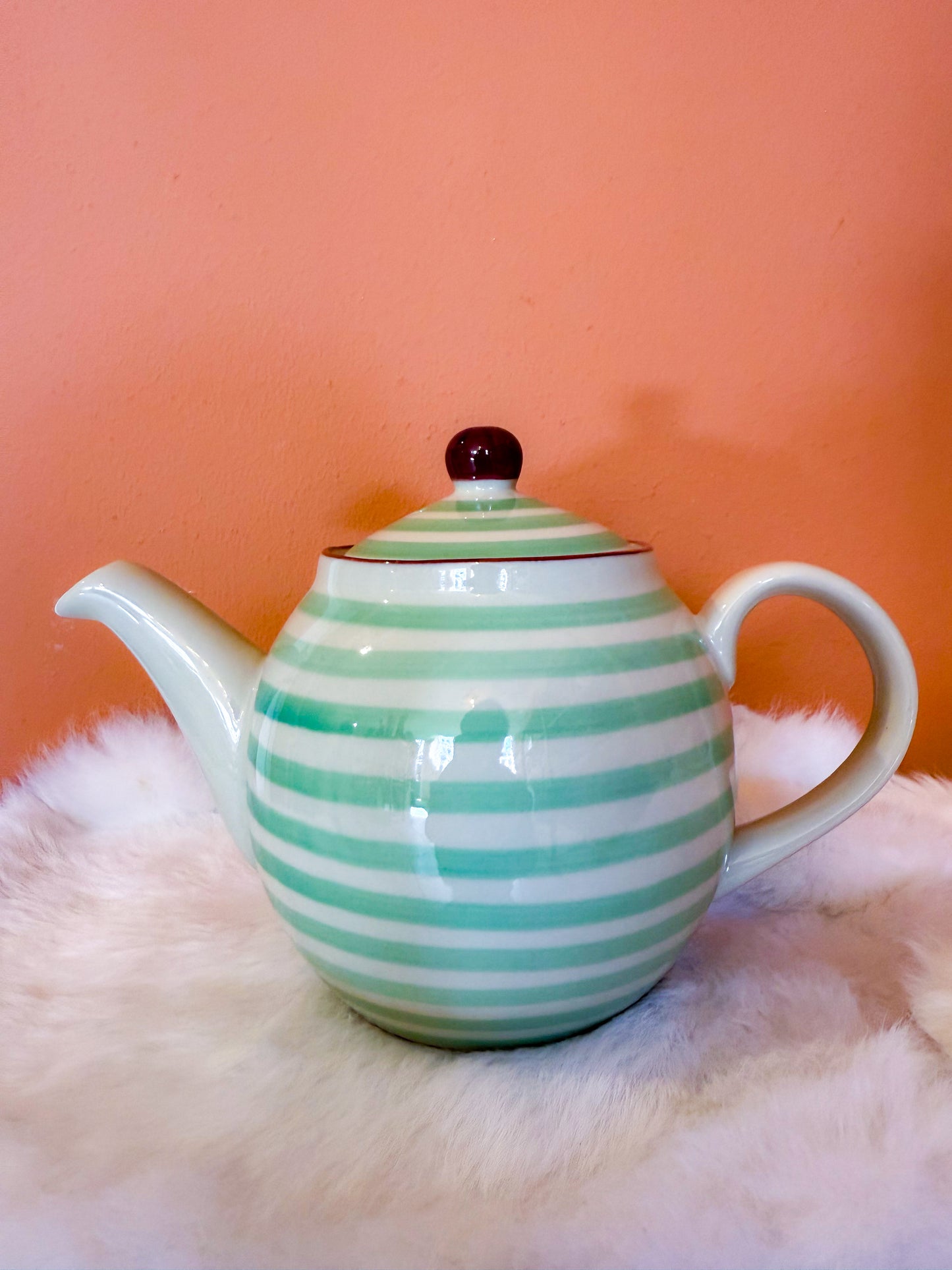 Patrizia Teapot, Green, Stoneware