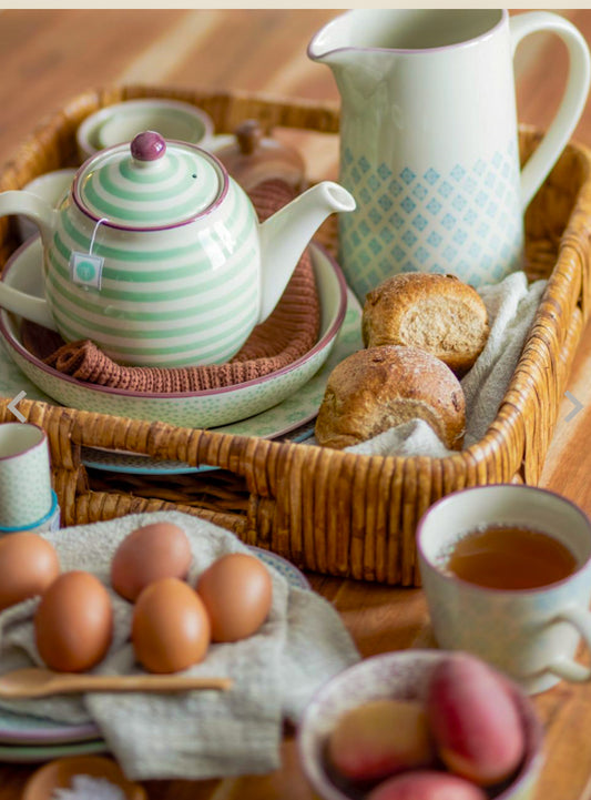 Patrizia Teapot, Green, Stoneware